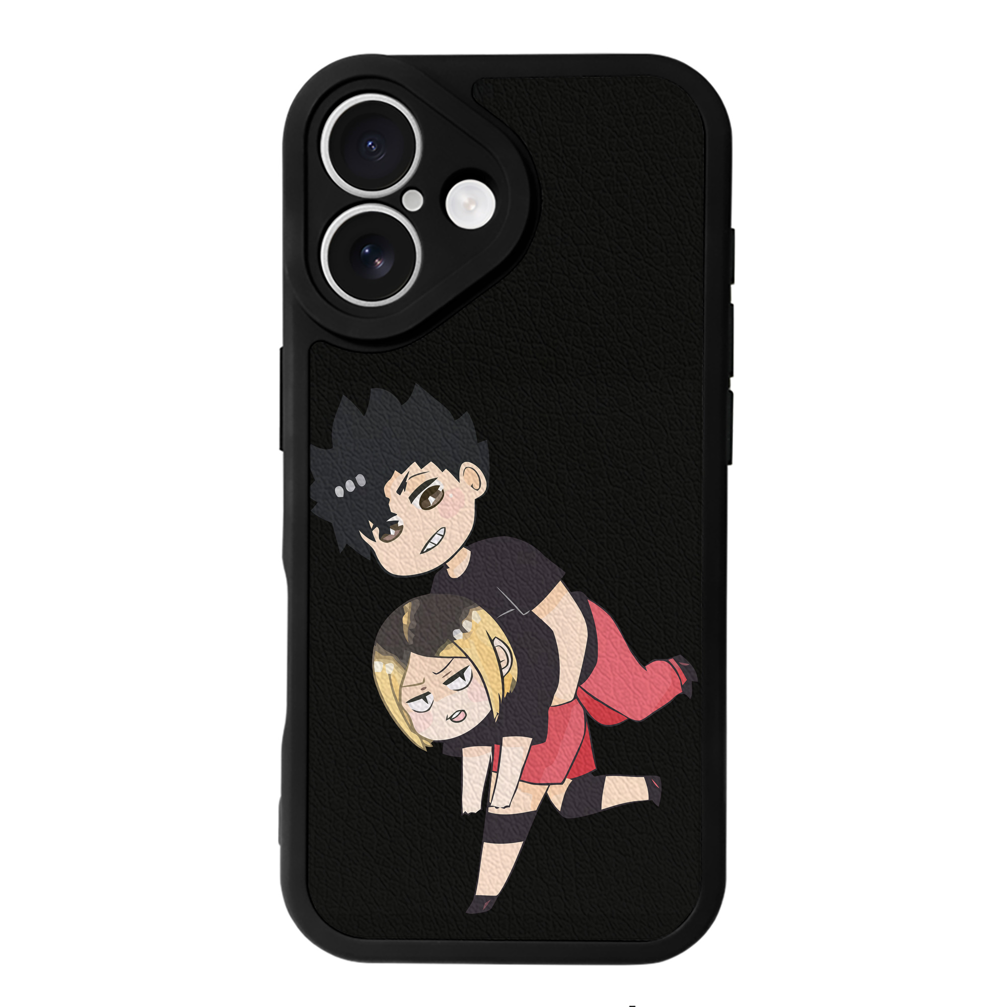 （画像用） ハイキュー!! Haikyu!! 【iPhone 16シリーズ対応】シリコンスマホケース（レザー調） 材質：シリコン